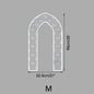 Islamic Arch Mirror Wall Sticker Gold Acrylic 3D Mosque Frame Decal With Geometric Pattern Ramadans Festival Home Decor Accent