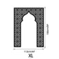 Islamic Arch Mirror Wall Sticker Gold Acrylic 3D Mosque Frame Decal With Geometric Pattern Ramadans Festival Home Decor Accent