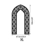 Islamic Arch Mirror Wall Sticker Gold Acrylic 3D Mosque Frame Decal With Geometric Pattern Ramadans Festival Home Decor Accent