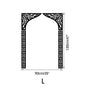 Islamic Arch Mirror Wall Sticker Gold Acrylic 3D Mosque Frame Decal With Geometric Pattern Ramadans Festival Home Decor Accent