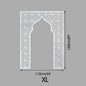 Islamic Arch Mirror Wall Sticker Gold Acrylic 3D Mosque Frame Decal With Geometric Pattern Ramadans Festival Home Decor Accent